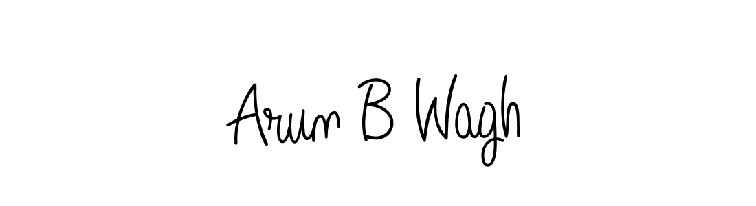 if you are searching for the best signature style for your name Arun B Wagh. so please give up your signature search. here we have designed multiple signature styles  using Angelique-Rose-font-FFP. Arun B Wagh signature style 5 images and pictures png