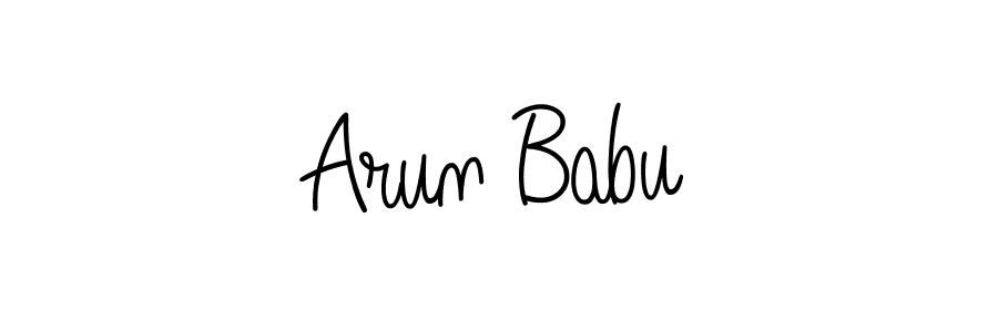 Design your own signature with our free online signature maker. With this signature software, you can create a handwritten (Angelique-Rose-font-FFP) signature for name Arun Babu. Arun Babu signature style 5 images and pictures png