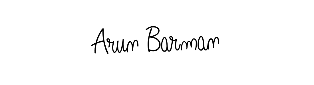 Make a beautiful signature design for name Arun Barman. With this signature (Angelique-Rose-font-FFP) style, you can create a handwritten signature for free. Arun Barman signature style 5 images and pictures png