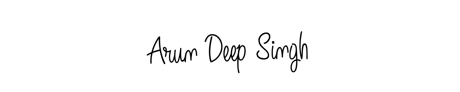 Create a beautiful signature design for name Arun Deep Singh. With this signature (Angelique-Rose-font-FFP) fonts, you can make a handwritten signature for free. Arun Deep Singh signature style 5 images and pictures png