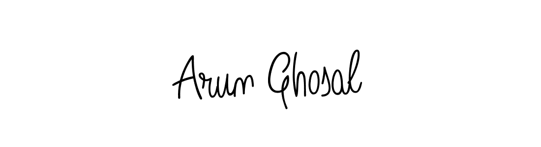 Make a beautiful signature design for name Arun Ghosal. With this signature (Angelique-Rose-font-FFP) style, you can create a handwritten signature for free. Arun Ghosal signature style 5 images and pictures png