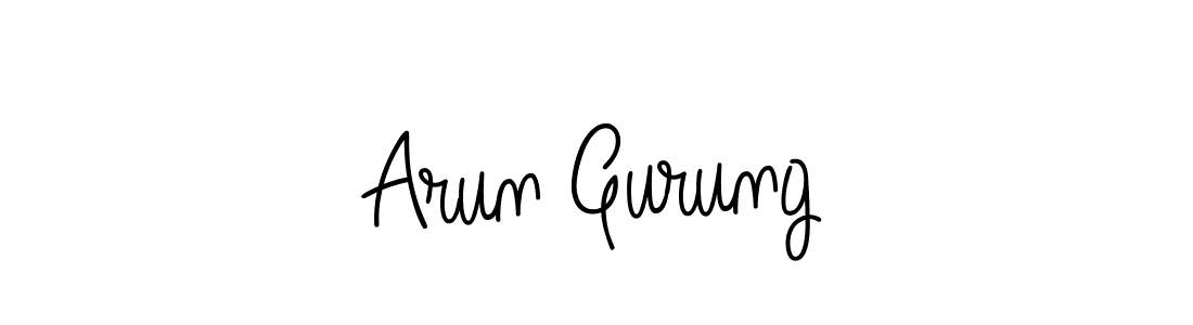 if you are searching for the best signature style for your name Arun Gurung. so please give up your signature search. here we have designed multiple signature styles  using Angelique-Rose-font-FFP. Arun Gurung signature style 5 images and pictures png
