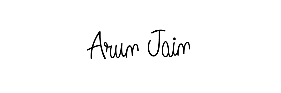 Create a beautiful signature design for name Arun Jain. With this signature (Angelique-Rose-font-FFP) fonts, you can make a handwritten signature for free. Arun Jain signature style 5 images and pictures png