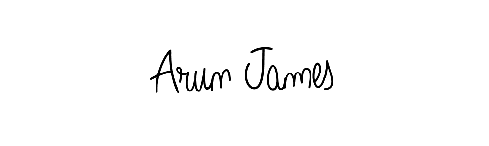 Create a beautiful signature design for name Arun James. With this signature (Angelique-Rose-font-FFP) fonts, you can make a handwritten signature for free. Arun James signature style 5 images and pictures png