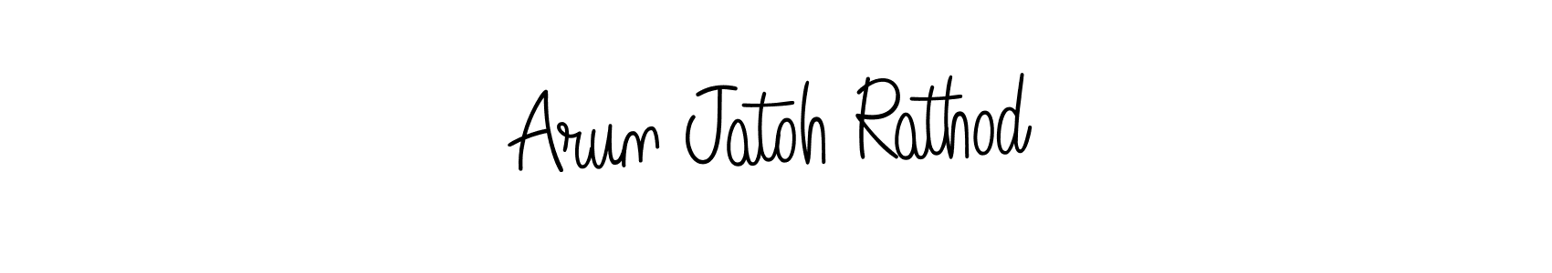 Make a short Arun Jatoh Rathod signature style. Manage your documents anywhere anytime using Angelique-Rose-font-FFP. Create and add eSignatures, submit forms, share and send files easily. Arun Jatoh Rathod signature style 5 images and pictures png