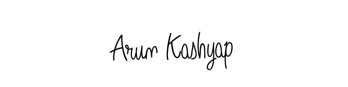 How to Draw Arun Kashyap signature style? Angelique-Rose-font-FFP is a latest design signature styles for name Arun Kashyap. Arun Kashyap signature style 5 images and pictures png