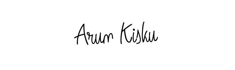 Arun Kisku stylish signature style. Best Handwritten Sign (Angelique-Rose-font-FFP) for my name. Handwritten Signature Collection Ideas for my name Arun Kisku. Arun Kisku signature style 5 images and pictures png