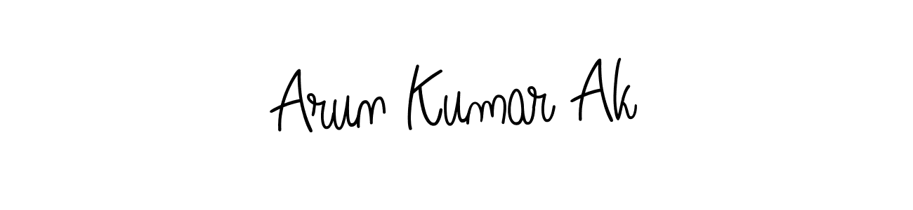 Angelique-Rose-font-FFP is a professional signature style that is perfect for those who want to add a touch of class to their signature. It is also a great choice for those who want to make their signature more unique. Get Arun Kumar Ak name to fancy signature for free. Arun Kumar Ak signature style 5 images and pictures png
