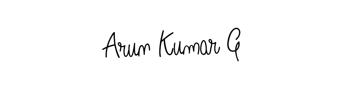 Create a beautiful signature design for name Arun Kumar G. With this signature (Angelique-Rose-font-FFP) fonts, you can make a handwritten signature for free. Arun Kumar G signature style 5 images and pictures png