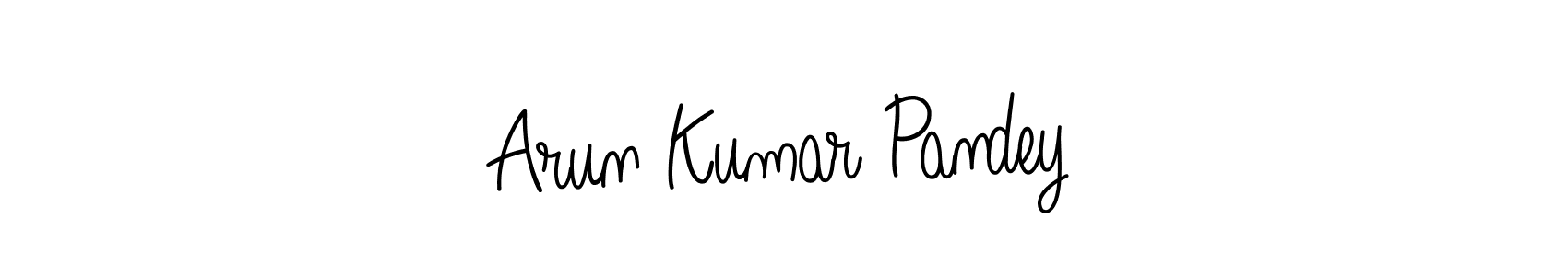 Design your own signature with our free online signature maker. With this signature software, you can create a handwritten (Angelique-Rose-font-FFP) signature for name Arun Kumar Pandey. Arun Kumar Pandey signature style 5 images and pictures png