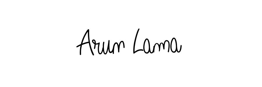 Create a beautiful signature design for name Arun Lama. With this signature (Angelique-Rose-font-FFP) fonts, you can make a handwritten signature for free. Arun Lama signature style 5 images and pictures png