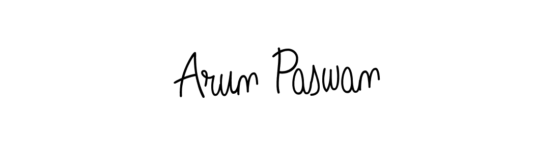 The best way (Angelique-Rose-font-FFP) to make a short signature is to pick only two or three words in your name. The name Arun Paswan include a total of six letters. For converting this name. Arun Paswan signature style 5 images and pictures png