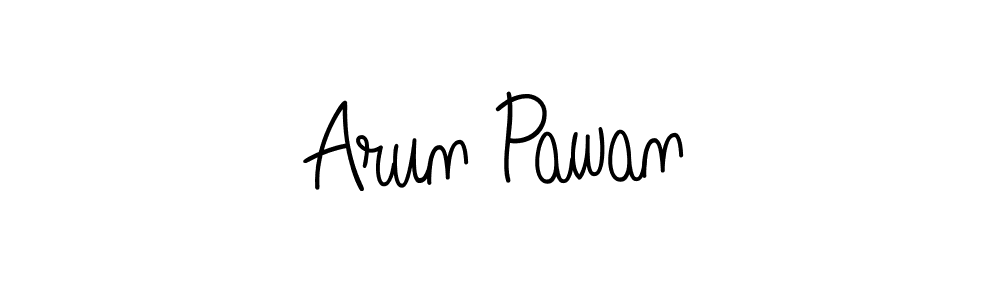 Make a beautiful signature design for name Arun Pawan. With this signature (Angelique-Rose-font-FFP) style, you can create a handwritten signature for free. Arun Pawan signature style 5 images and pictures png