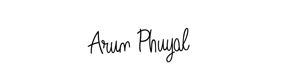 You can use this online signature creator to create a handwritten signature for the name Arun Phuyal. This is the best online autograph maker. Arun Phuyal signature style 5 images and pictures png