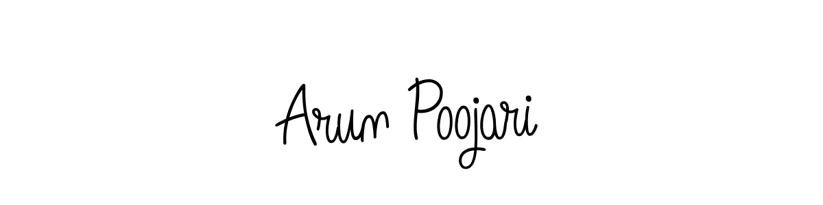 This is the best signature style for the Arun Poojari name. Also you like these signature font (Angelique-Rose-font-FFP). Mix name signature. Arun Poojari signature style 5 images and pictures png