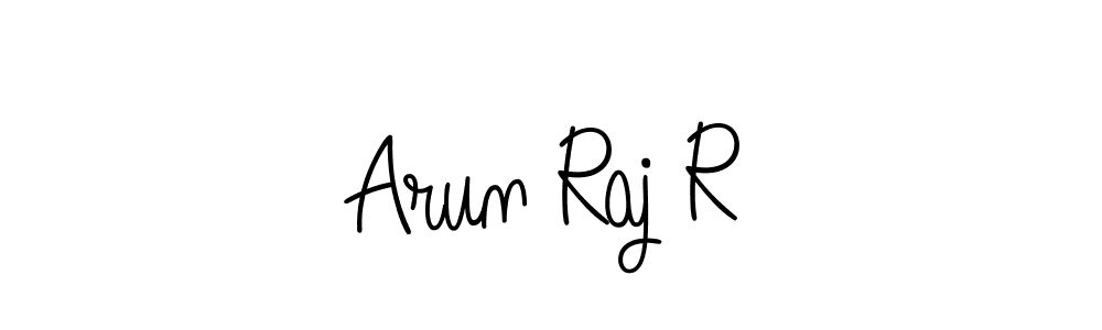 Make a beautiful signature design for name Arun Raj R. With this signature (Angelique-Rose-font-FFP) style, you can create a handwritten signature for free. Arun Raj R signature style 5 images and pictures png