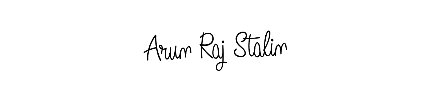 Make a short Arun Raj Stalin signature style. Manage your documents anywhere anytime using Angelique-Rose-font-FFP. Create and add eSignatures, submit forms, share and send files easily. Arun Raj Stalin signature style 5 images and pictures png