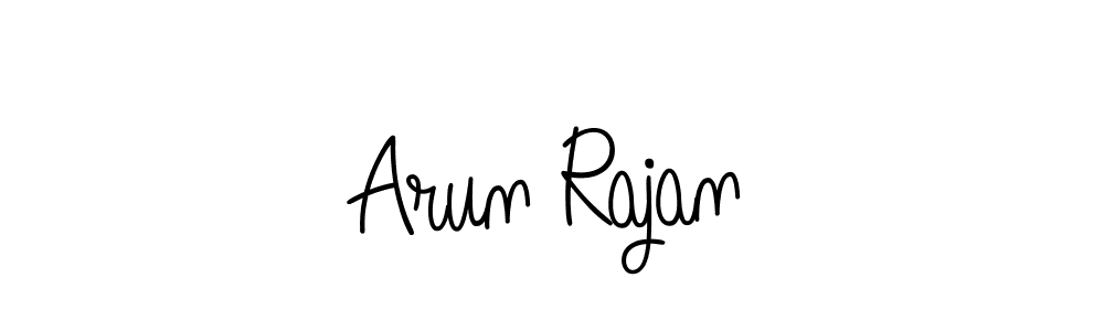Use a signature maker to create a handwritten signature online. With this signature software, you can design (Angelique-Rose-font-FFP) your own signature for name Arun Rajan. Arun Rajan signature style 5 images and pictures png