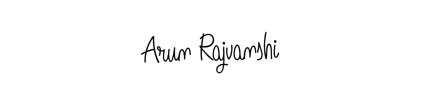 Create a beautiful signature design for name Arun Rajvanshi. With this signature (Angelique-Rose-font-FFP) fonts, you can make a handwritten signature for free. Arun Rajvanshi signature style 5 images and pictures png