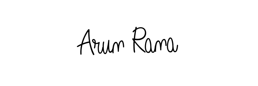 The best way (Angelique-Rose-font-FFP) to make a short signature is to pick only two or three words in your name. The name Arun Rana include a total of six letters. For converting this name. Arun Rana signature style 5 images and pictures png