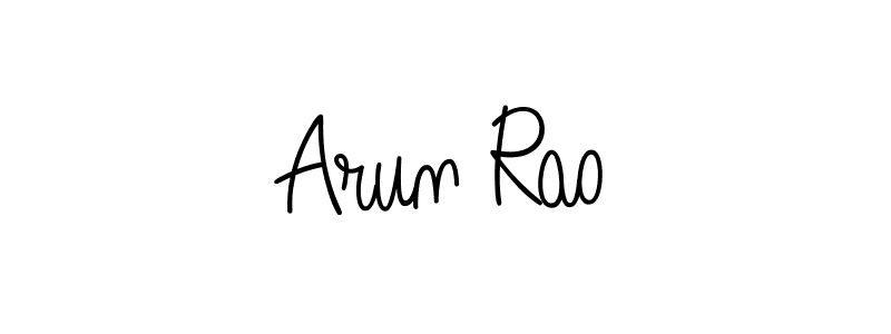 How to make Arun Rao name signature. Use Angelique-Rose-font-FFP style for creating short signs online. This is the latest handwritten sign. Arun Rao signature style 5 images and pictures png