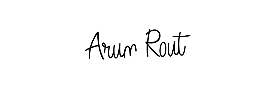 How to Draw Arun Rout signature style? Angelique-Rose-font-FFP is a latest design signature styles for name Arun Rout. Arun Rout signature style 5 images and pictures png