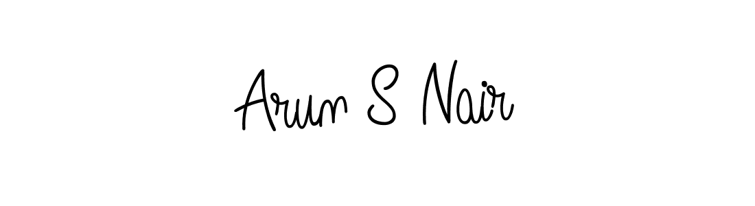 Design your own signature with our free online signature maker. With this signature software, you can create a handwritten (Angelique-Rose-font-FFP) signature for name Arun S Nair. Arun S Nair signature style 5 images and pictures png