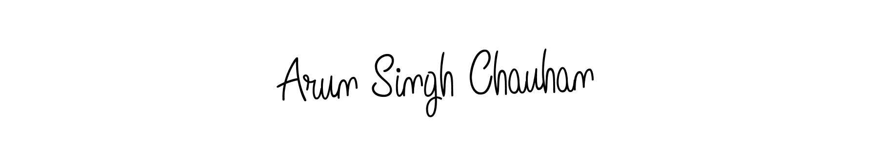 How to make Arun Singh Chauhan name signature. Use Angelique-Rose-font-FFP style for creating short signs online. This is the latest handwritten sign. Arun Singh Chauhan signature style 5 images and pictures png