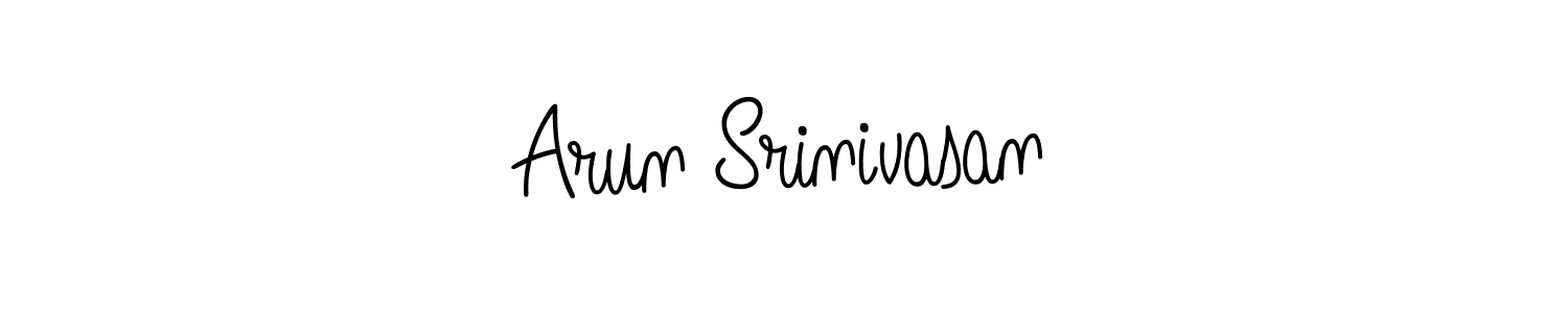 Arun Srinivasan stylish signature style. Best Handwritten Sign (Angelique-Rose-font-FFP) for my name. Handwritten Signature Collection Ideas for my name Arun Srinivasan. Arun Srinivasan signature style 5 images and pictures png