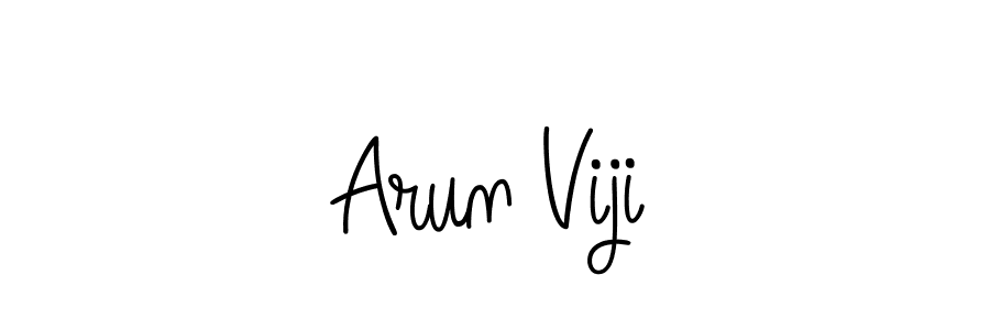 How to make Arun Viji signature? Angelique-Rose-font-FFP is a professional autograph style. Create handwritten signature for Arun Viji name. Arun Viji signature style 5 images and pictures png