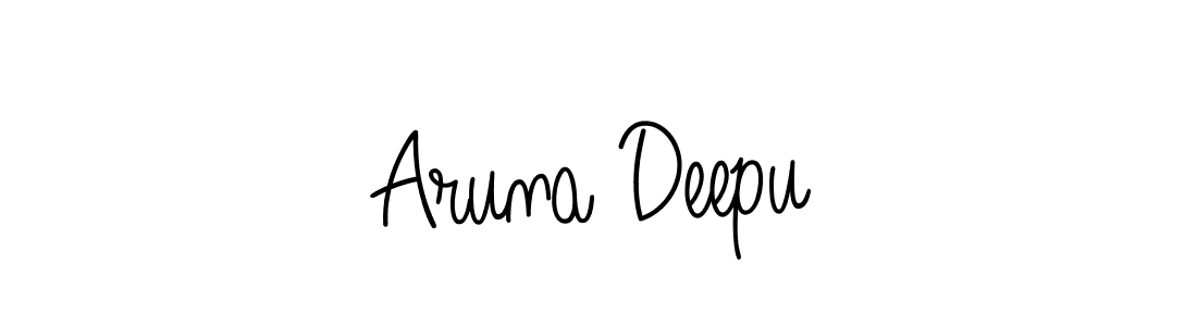 Once you've used our free online signature maker to create your best signature Angelique-Rose-font-FFP style, it's time to enjoy all of the benefits that Aruna Deepu name signing documents. Aruna Deepu signature style 5 images and pictures png