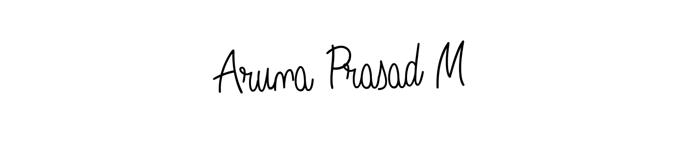 Make a beautiful signature design for name Aruna Prasad M. Use this online signature maker to create a handwritten signature for free. Aruna Prasad M signature style 5 images and pictures png