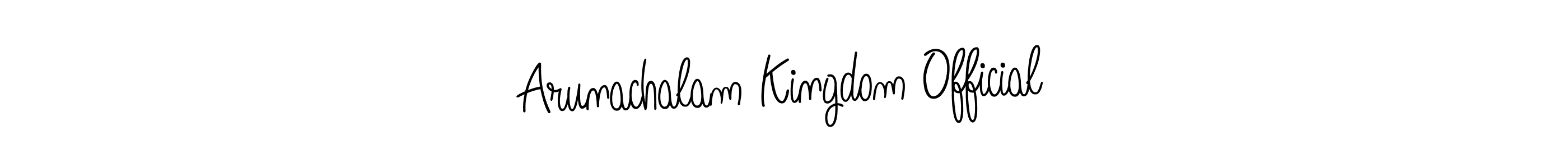 The best way (Angelique-Rose-font-FFP) to make a short signature is to pick only two or three words in your name. The name Arunachalam Kingdom Official include a total of six letters. For converting this name. Arunachalam Kingdom Official signature style 5 images and pictures png