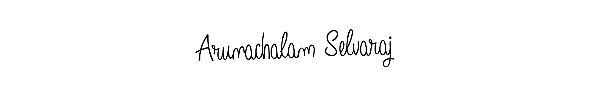 Make a beautiful signature design for name Arunachalam Selvaraj. With this signature (Angelique-Rose-font-FFP) style, you can create a handwritten signature for free. Arunachalam Selvaraj signature style 5 images and pictures png