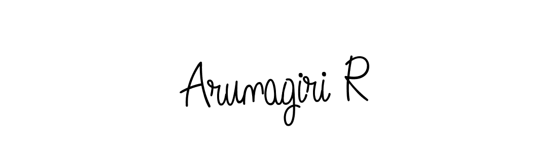 How to Draw Arunagiri R signature style? Angelique-Rose-font-FFP is a latest design signature styles for name Arunagiri R. Arunagiri R signature style 5 images and pictures png