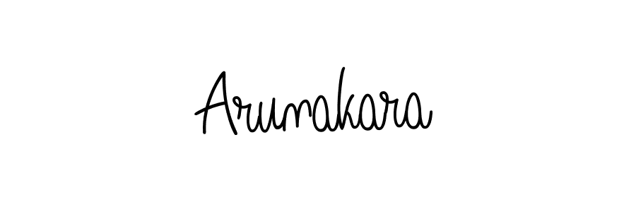 Design your own signature with our free online signature maker. With this signature software, you can create a handwritten (Angelique-Rose-font-FFP) signature for name Arunakara. Arunakara signature style 5 images and pictures png