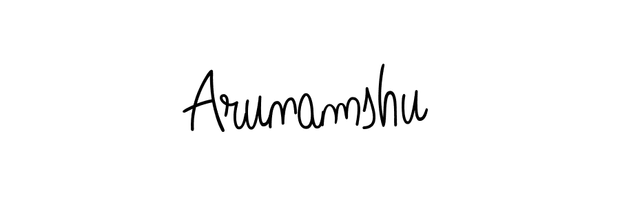 Create a beautiful signature design for name Arunamshu. With this signature (Angelique-Rose-font-FFP) fonts, you can make a handwritten signature for free. Arunamshu signature style 5 images and pictures png