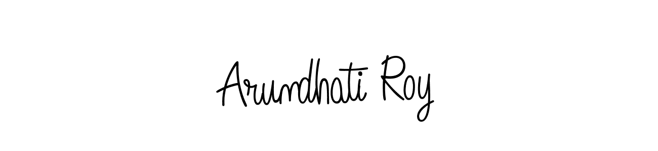 Make a beautiful signature design for name Arundhati Roy. With this signature (Angelique-Rose-font-FFP) style, you can create a handwritten signature for free. Arundhati Roy signature style 5 images and pictures png