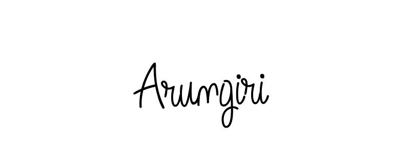 How to make Arungiri name signature. Use Angelique-Rose-font-FFP style for creating short signs online. This is the latest handwritten sign. Arungiri signature style 5 images and pictures png
