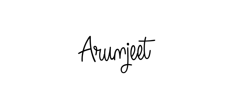 Design your own signature with our free online signature maker. With this signature software, you can create a handwritten (Angelique-Rose-font-FFP) signature for name Arunjeet. Arunjeet signature style 5 images and pictures png