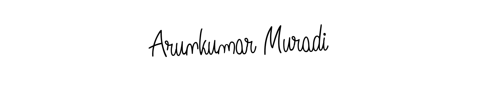 Make a beautiful signature design for name Arunkumar Muradi. With this signature (Angelique-Rose-font-FFP) style, you can create a handwritten signature for free. Arunkumar Muradi signature style 5 images and pictures png