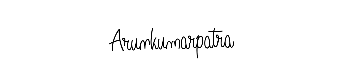 Make a beautiful signature design for name Arunkumarpatra. With this signature (Angelique-Rose-font-FFP) style, you can create a handwritten signature for free. Arunkumarpatra signature style 5 images and pictures png