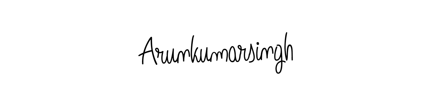 How to make Arunkumarsingh name signature. Use Angelique-Rose-font-FFP style for creating short signs online. This is the latest handwritten sign. Arunkumarsingh signature style 5 images and pictures png