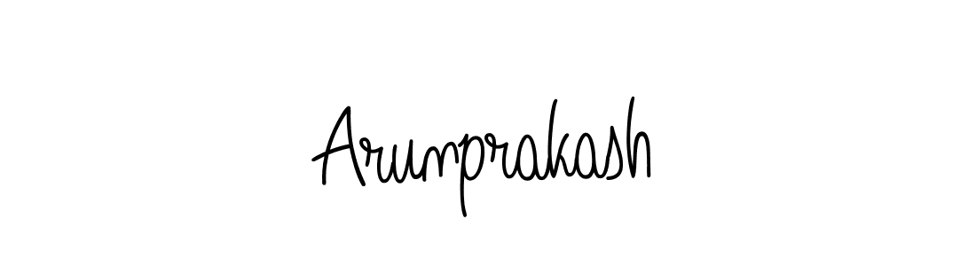 How to make Arunprakash signature? Angelique-Rose-font-FFP is a professional autograph style. Create handwritten signature for Arunprakash name. Arunprakash signature style 5 images and pictures png