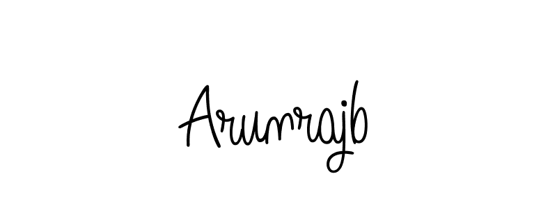 Use a signature maker to create a handwritten signature online. With this signature software, you can design (Angelique-Rose-font-FFP) your own signature for name Arunrajb. Arunrajb signature style 5 images and pictures png