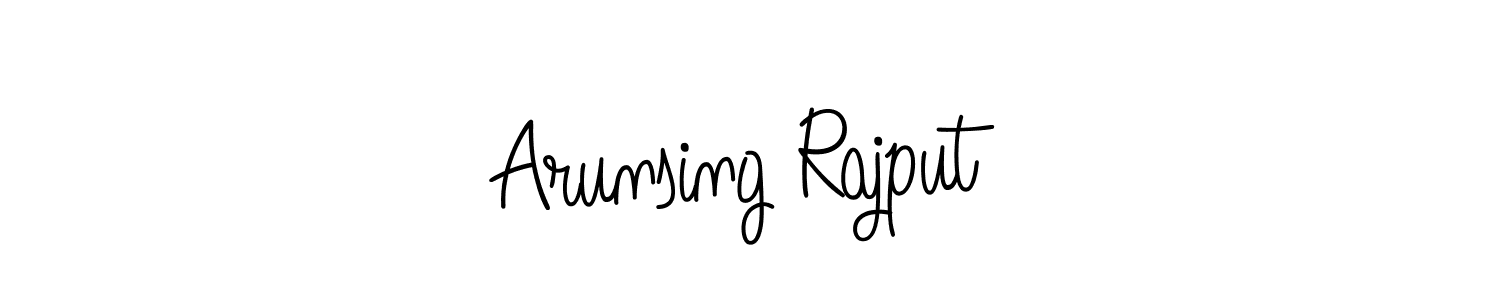 Create a beautiful signature design for name Arunsing Rajput. With this signature (Angelique-Rose-font-FFP) fonts, you can make a handwritten signature for free. Arunsing Rajput signature style 5 images and pictures png