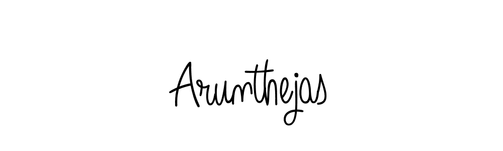 How to make Arunthejas name signature. Use Angelique-Rose-font-FFP style for creating short signs online. This is the latest handwritten sign. Arunthejas signature style 5 images and pictures png