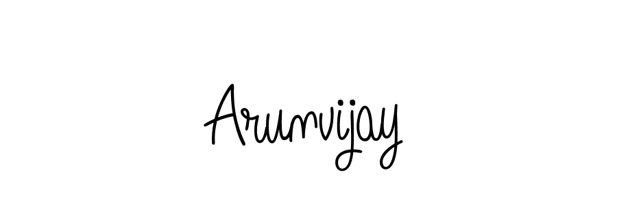 You can use this online signature creator to create a handwritten signature for the name Arunvijay. This is the best online autograph maker. Arunvijay signature style 5 images and pictures png