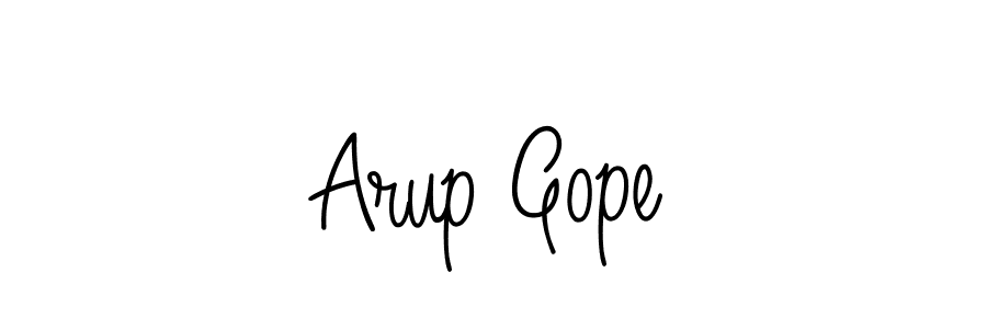 The best way (Angelique-Rose-font-FFP) to make a short signature is to pick only two or three words in your name. The name Arup Gope include a total of six letters. For converting this name. Arup Gope signature style 5 images and pictures png