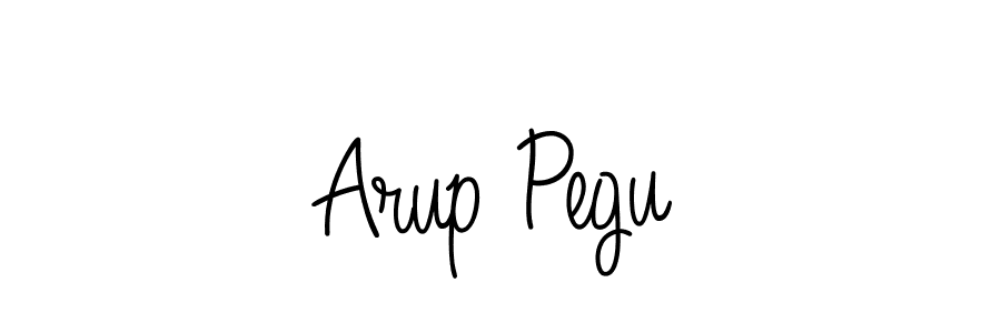 How to make Arup Pegu signature? Angelique-Rose-font-FFP is a professional autograph style. Create handwritten signature for Arup Pegu name. Arup Pegu signature style 5 images and pictures png